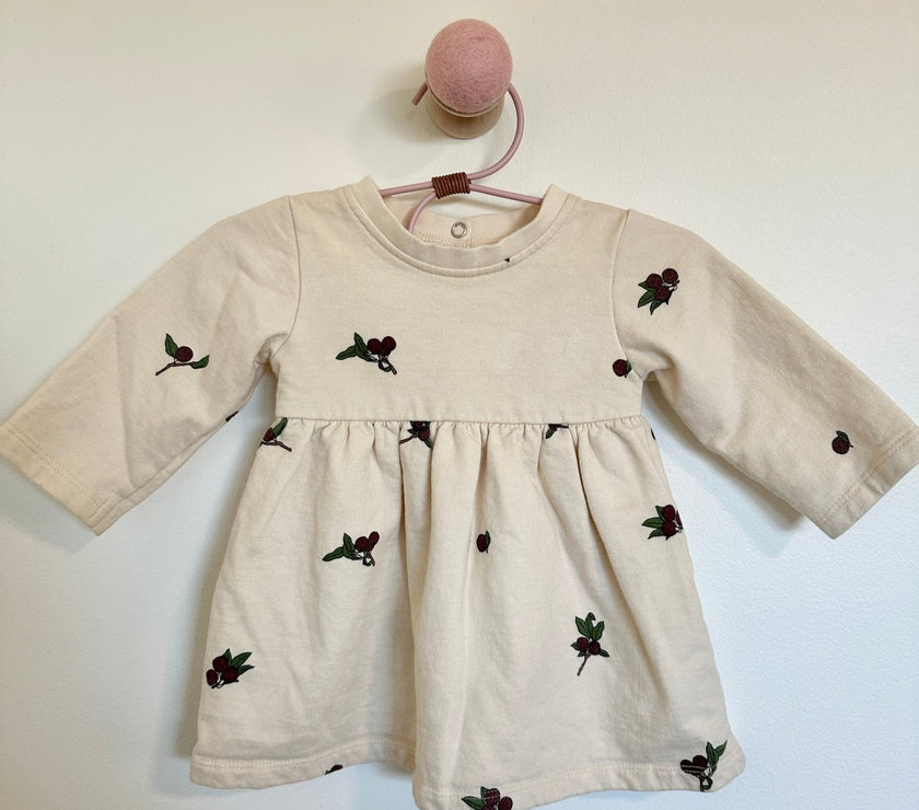 The Blueberry Hill Fleece Olive Dress - Laeta Kids