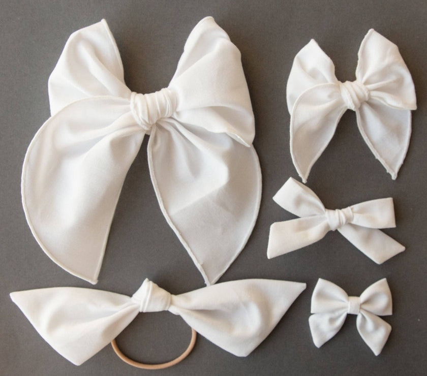 True White | Party Bow - Laeta Kids