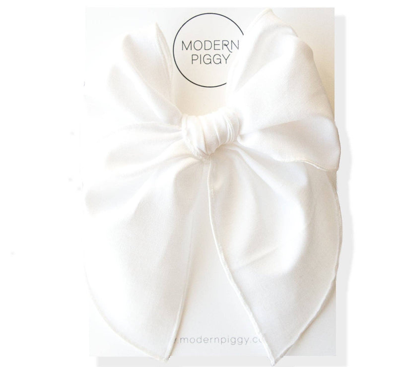 True White | Party Bow - Laeta Kids