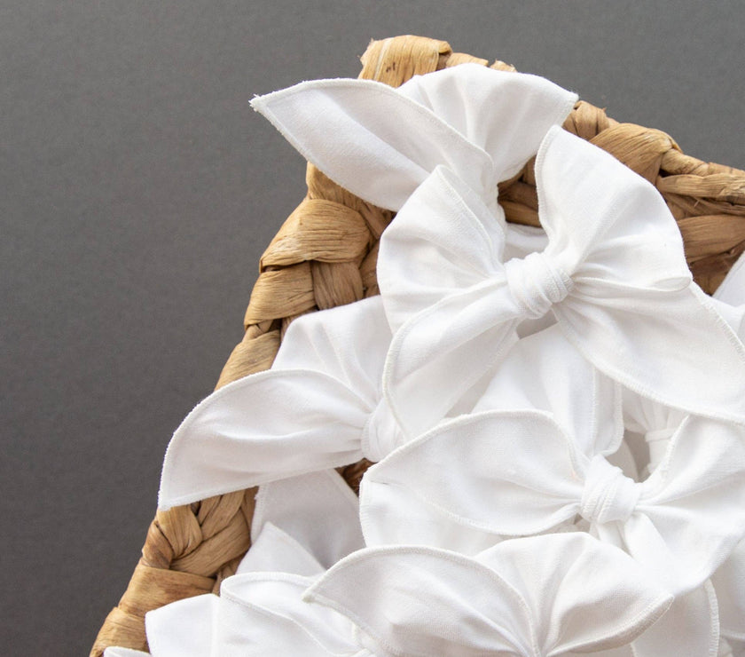 True White | Petite Party Bow - Laeta Kids