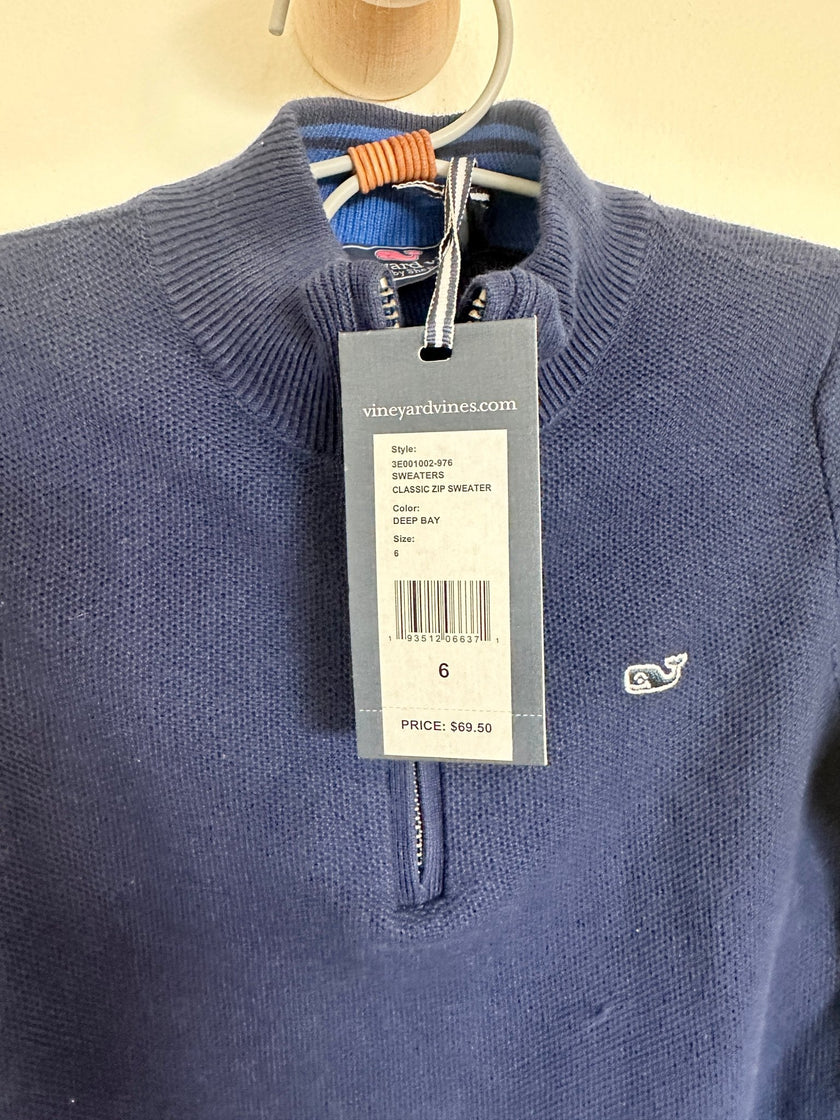 Vineyard Vines Navy Half Zip - Laeta Kids