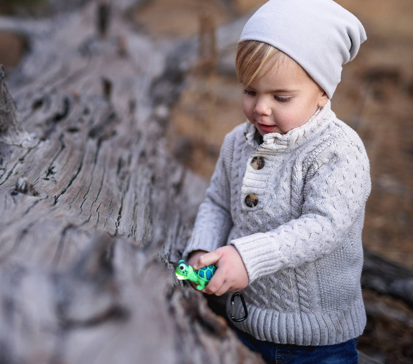 WildLight Animal Carabiner Flashlight - Green Turtle - Laeta Kids