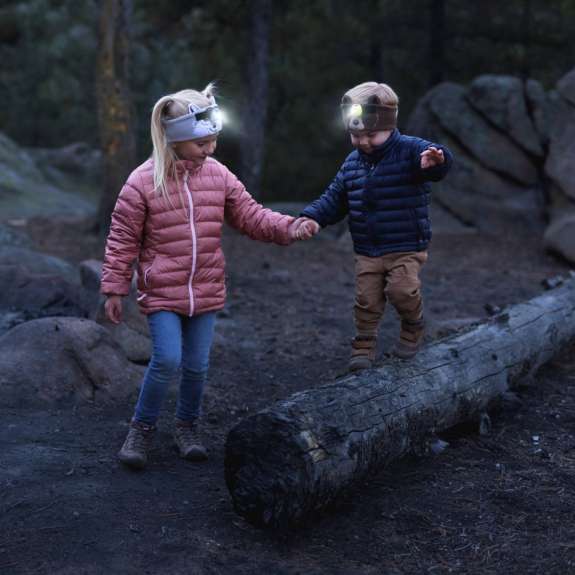 WildLight Headband - Headlamp - Bright LED - Wolf - Laeta Kids