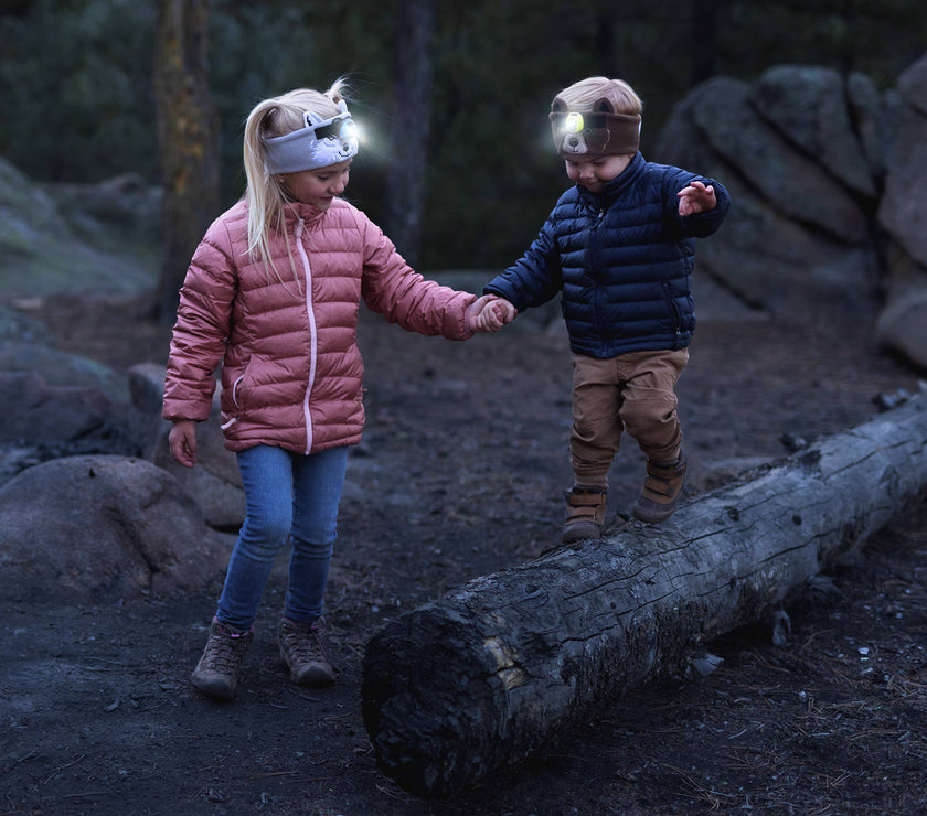 WildLight Headband - Headlamp - Bright LED - Wolf - Laeta Kids