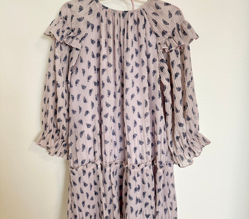 Zara Pleated Lavender Floral - Laeta Kids