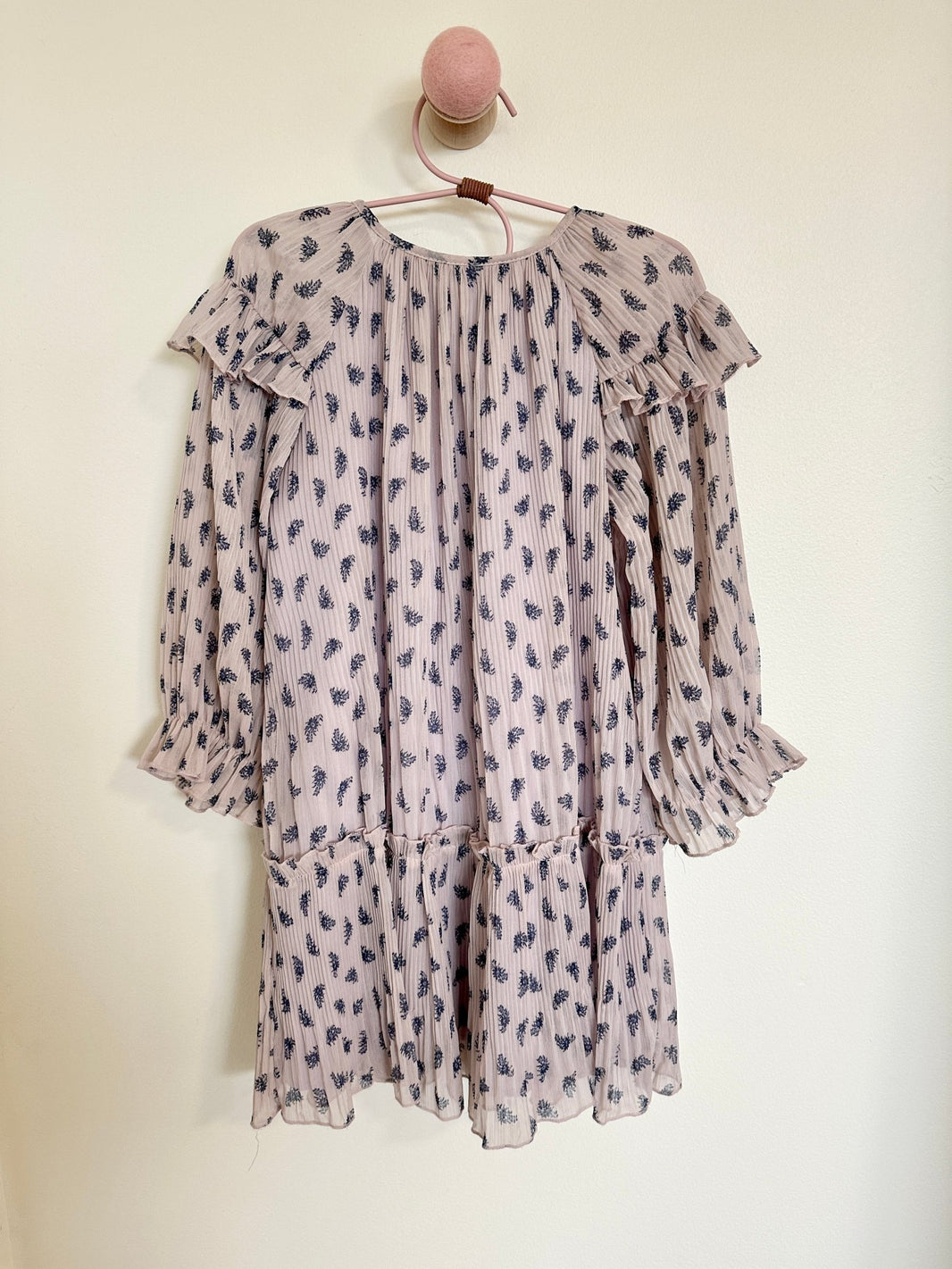 Zara Pleated Lavender Floral - Laeta Kids